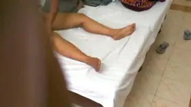 Indian COUGAR Mona Bhabhi Rubdown With Guest Room Service And Torn Up