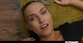 Super-Steamy blondie deep-gullet off thick Futa beefstick