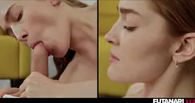 Real Life Futa with Jia Lissa - Sandy-Haired shemale ravage her step step-sista
