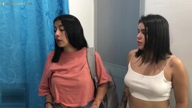 MelanieCaceress shares hotel bedroom with step-mommy & her latina sister in law for a naughty 3-way activity