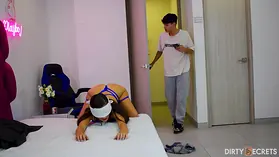 Kathy Lee69 penetrates her son in POINT OF VIEW doggy-style and gets a super-naughty surprise from him