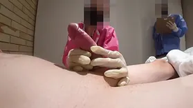 Public Nasty Place's Insatiable Nurses Get a Rock hard Rubdown & 3 way