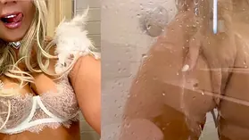 MissSabrinaXXX's stepbrother caught her tugging & spanked Rump until it was red!