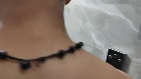 Noisy Desi housewife gets slapped & collective in douche with spouse