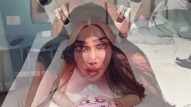 Ale Danger in anime costume play gets her phat bootie humped rigid