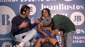 Juan Bustos interviews Natalia Garcia Pide about her delicious butt and warm polishing sesh on the smartphone