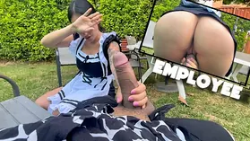 Jenifer Playll gets creampied by her chief and her chesty latina homie