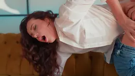 Luna Roulette's stepmother is a messy fuckslut who likes getting boned rock-hard in homemade pornography