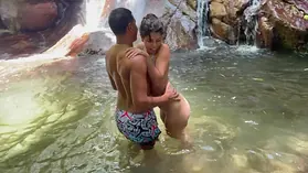 Saraymike, a lost Latina, gets smashed firm in the woods while being followed by a stranger