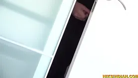 Desi COUGAR Niks Indian gives thief a helping palm with his large nipples and round ferocities
