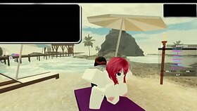 Roblox Turkish breezy with enormous funbags takes it from behind and gargles BIG BLACK COCK