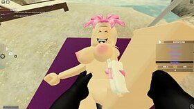 Platinum-blonde beauty with raw milk cans and taut donk gets dicked in numerous postures by Roblox Pornography