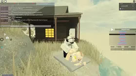 Towheaded sweetheart takes a deep ass fucking ravaging in Roblox Porno