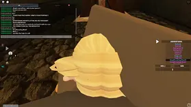 Blond super-bitch takes gargling and raunchy donk drilling in Roblox Porn