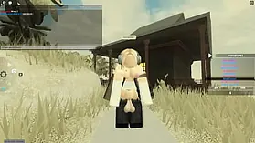 Small sweetheart gets her cock-squeezing booty romped in Roblox Porn