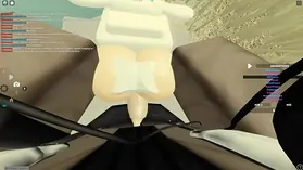 Small sweetheart gets her cock-squeezing booty romped in Roblox Porn