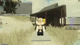 Small sweetheart gets her cock-squeezing booty romped in Roblox Porn