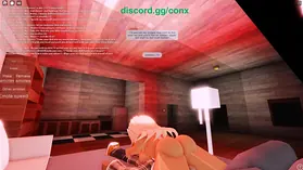 Towheaded stunner gets her honeypot romped by a BIG BLACK COCK in a kinky doggie-style rail on Roblox