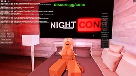 Towheaded stunner gets her honeypot romped by a BIG BLACK COCK in a kinky doggie-style rail on Roblox
