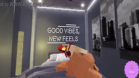 Roblox condo honey Asia takes a large rod and a filthy internal ejaculation