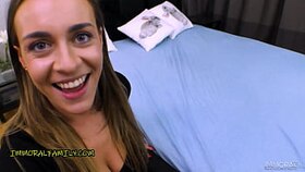 Josephine Jackson's raw snatch gets torn up by a monster man meat in front of her family