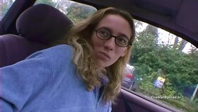 Tracy Williams gets her cock-squeezing butt banged rock-hard and takes a scorching flow on her glasses