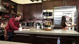 Iris Rose's parent caresses her in this pawing sesh