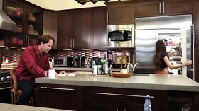 Iris Rose's parent caresses her in this pawing sesh