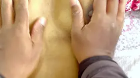 Natasha_Perera & Super-sexy_Nehaa get their cock-squeezing fuck holes opened up by my yam-sized banana