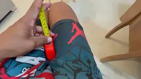 Observe Saraymike's cock-squeezing muff get opened up by my hefty man rod while her lil' donk juggles on it!