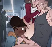 MrSavage1991's anime pornography featuring a scorching Chinese stunner and 2 dark-hued boys