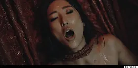 Emiri Momota & her crazy sole fetish get a real life anime internal cumshot in Mind Control!