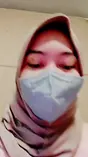Arab hijab lady gets mischievous with herself in the guest room instead of humping