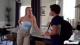 Jay Romero's step sister Blake Blossom gets her tight fuckbox filled with my hot jizz