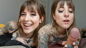Watch my hot tattooed stepsister Jak Knife beg for a juicy internal ejaculation - awlivv