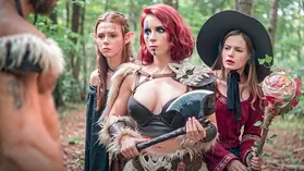 Cutie Fox & Diana Rider cosplay as Devil Kitten & Arina Fox in part 1 of Lil Monstrous Pornography Venture