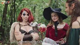 Cutie Fox & Diana Rider cosplay as Devil Kitten & Arina Fox in part 1 of Lil Monstrous Pornography Venture