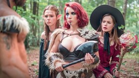 Cutie Fox & Diana Rider cosplay as Devil Kitten & Arina Fox in part 1 of Lil Monstrous Pornography Venture