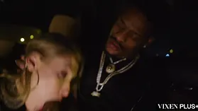Tiffany Tatum's small tits can't handle the massive black cock of Jason Luv