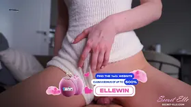 Secret Elle edges and jerks her innocent sister to orgasm in hot POV video