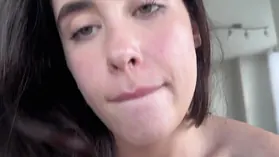 Daisy Pheonix gets her pussy filled with stepdaddy's cum in POV