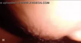 Fit black step-stepdaughter gets a fat internal cumshot while frolicking with her XXL innate knockers