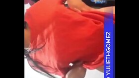 Observe Yulieth Gomez as she taunts and satiates in a costume play-inspired tub