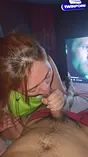 Step-mom can't resist step-daughter-in-law's oral skills while Step-daughter-in-law is in another room