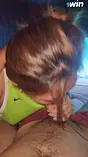 Step-mom can't resist step-daughter-in-law's oral skills while Step-daughter-in-law is in another room