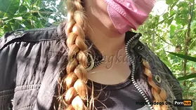PinoyKangkarot gets naughty in the forest with risky outdoor sex and creampie