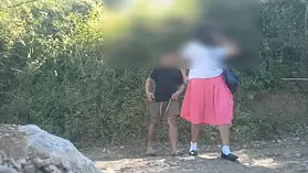 ReimaXnoah gets naughty in public and squirts in a risky Pinay Schoolgirl roleplay