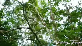Pinay Schoolgirl's tight pussy pounded hard in a wild Filipina gangbang outside