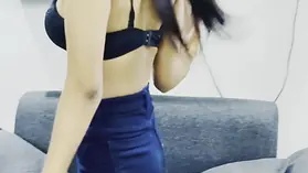 Aarushi, King Rahul's Indian roomy, gets horny with her tasty pinkish cooter in an conversation