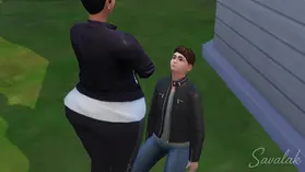 Obedient youthful fellow gets predominated by a wild oriental domina in this sims cartoon